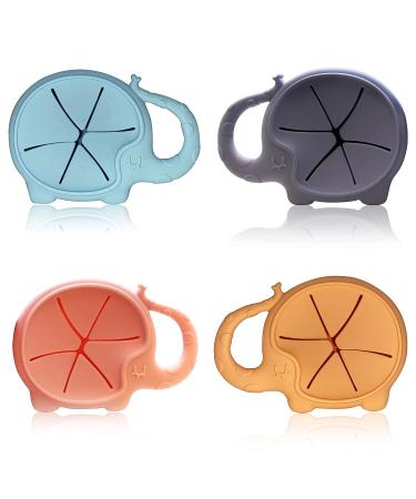 Chiki Baby Elephant Snack Cup | Spill Proof Silicone | Snack Catcher for Toddlers | Quartz Pink - Buy Online on GoSupps.com