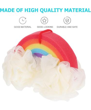 Buy Beaupretty Rainbow Loufa Puff Scrubber - Kids Bath Ball & Infants Shower Sponge | Soft & Colorful Bath Accessories for Newborns - Buy Online on GoSupps.com