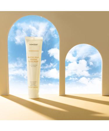 Sonage Protec Plus Mineral Sunscreen - Lightweight SPF 30 Zinc Oxide Face Sunscreen | Natural & Reef-Safe for All Skin Types - Buy Online on GoSupps.com