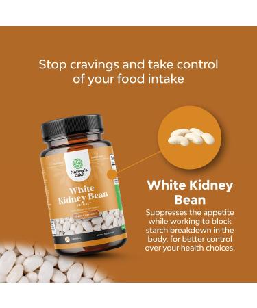 Natural White Kidney Bean Extract Capsules - Energy Booster & Antioxidant for Digestive Health - 60 Count - Buy Online on GoSupps.com