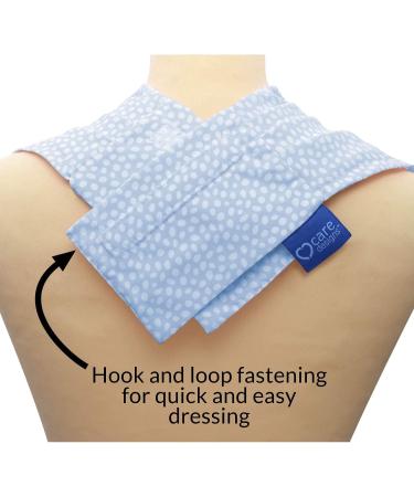 Care Designs Pashmina Scarf Adult Bib | Stylish & Waterproof Clothing Protector | Reusable Elderly Bibs for Women | Christmas Dinner Bibs - Blue Dot - Buy Online on GoSupps.com