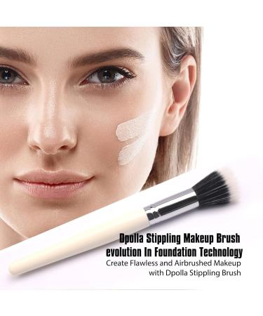 Buy Dpolla Pro Foundation Makeup Brush - Large Duo Fiber Stippling Brush for Flawless Foundation Powder Highlight & Blush - International Shipping Available - Buy Online on GoSupps.com