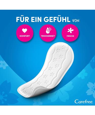 Carefree Cotton Feel Normal Panty Inserts (5 x 56 Pieces) - 100% Breathable & Fragrance-Free for All-Day Freshness - Buy Online on GoSupps.com