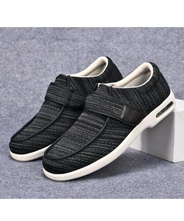 Diabetic Edema Shoes for Women | Adjustable Breathable & Antiskid | Autumn Walking Shoes for Swollen Feet Fasciitis Bunions & Arthritis - Dark Gray Size 12 - Buy Online on GoSupps.com