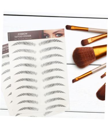 Healeved 84 Pcs Eyebrow Stickers Temporary Eyebrows Transfer Eyebrows Eyebrow Trimming Soy Ink Cejas 3d 7X1X0.1CMx7pcs Blackx7pcs - Buy Online on GoSupps.com