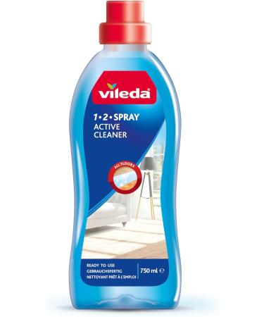 Vileda 1-2 Spray Active Cleaner Diluted Cleaning Liquid for 1-2 Spray Mop Pack of 3 750ml Streak Free Cleaning Solution for Floors Fresh Scent 1-2 Spray Active Cleaner 3 Pack 3 Pack - Buy Online on GoSupps.com