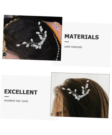 Angoily Small Side Comb Tiara Hair Accessories Hair Comb Hair Side Comb Rhinestone Hair Decoration Bride Wedding Rhinestones Grab The Drill - Buy Online on GoSupps.com