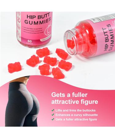 Laicuherb BBL Gummies for Women Curves-Berry Flaovr Booty Gummies with Vitamin A C B6 60 Count Bear Shape Herbal Blend - Buy Online on GoSupps.com