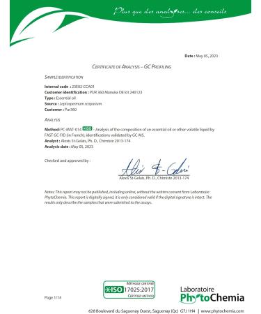 PUR360 Manuka Oil 33x More Powerful Than Tea Tree Oil - Best Treatment for Toenails Acne Irritated Skin Feet and more Manuka 0.33 Fl Oz (Pack of 1) - Buy Online on GoSupps.com