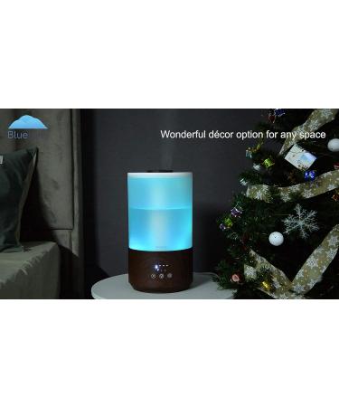 BlueHills Premium 4000ml Tall Essential Oil Diffuser 4L - Remote Timer, Aroma Humidifier, High Mist Output - Big Capacity for Large Room - Dark Wood Grain - T402 - Buy Online on GoSupps.com