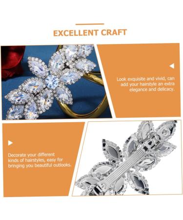 SKISUNO Rhinestone Hair Clip Wedding Hair Clip Women Hair Barrettes Women Hair Clip Rhinestones Hair Accessories Crystal Hair Barrette Rhinestones Hair Barrette Rhinestones Hair Clip - Buy Online on GoSupps.com