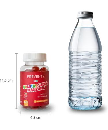 Preventy Duo Pack Gummies Probiotic Prebiotics. Apple Flavor 60 Count (Pack of 2) Natural Red - Buy Online on GoSupps.com