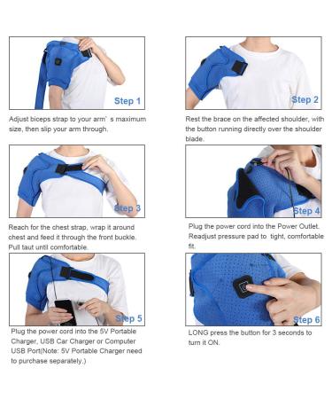 Shoulder Pad Wrap Brace for Men & Women - Adjustable Support for Left/Right Shoulder - Buy Online on GoSupps.com
