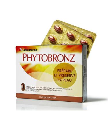 Arkopharma Phytobronz Oral Cosmetic for All Skin Types Box of 30 Capsules