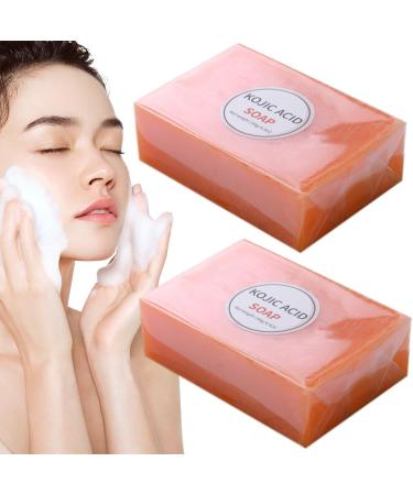 NIDONE 2pcs Kojic Acid Soap Skin Whitening Rich Foams 140g Kojic Soap Natural Organic MultiUsage Kojic Acid Soap for Facial Back Legs Body - Buy Online on GoSupps.com