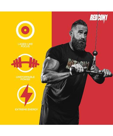 Redcon1 Total War Pre Workout 30 Servings - Boost Energy & Endurance, Focus, Beta-Alanine, 350mg Caffeine, Citrulline Malate, Nitric Oxide Booster - Keto Friendly - Tigers Blood Flavor - 2-Pack - Buy Online on GoSupps.com