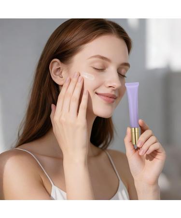 PACKOVE Tube Cosm tique Contour des Yeux Vide 20Ml Violet Mat Applicateur Massage en Alliage de Zinc Dor Tube Rechargeable Portable pour Soins Peau et Huiles Essentielles Voyage - Buy Online on GoSupps.com