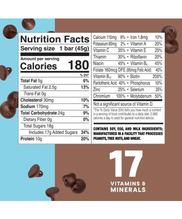 ZonePerfect Protein Bars Chocolate Chip Cookie Dough 10g of Protein Nutrition Bars With Vitamins  Minerals Great Taste Guaranteed 20 Count (Pack of 1) Cookie Dough Chocolate Chip - Buy Online on GoSupps.com