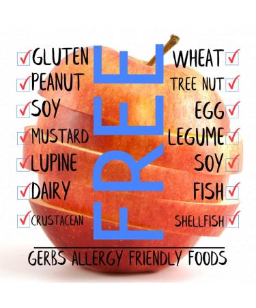 GERBS Dried New England Apple Slices 16oz - No Sugar Added, Unsulfured, Allergy-Free Snack - Buy Online on GoSupps.com