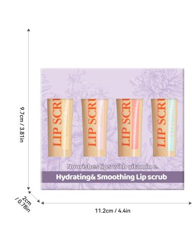 Exfoliant pour les l vres et cr me hydratante rouge l vres rouge l vres hydratant lot de 4 exfoliants l vres produits de soins des l vres gommage hydratant pour les l vres - Buy Online on GoSupps.com