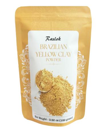 Brazilian Yellow Clay | For Face Masks DIY Soap and Scrub (3.52 Ounces) 3.52 Ounces
