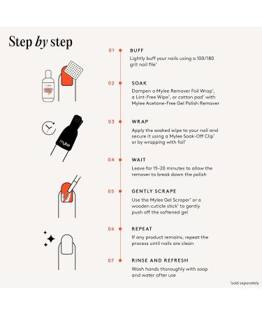  MYLEE Mylee Acetone-Free Nail Polish Remover 250ml Professional remover for traditional gel acrylic and builder gel nail polish gentle on nails Vegan cruelty-free - Buy Online on GoSupps.com