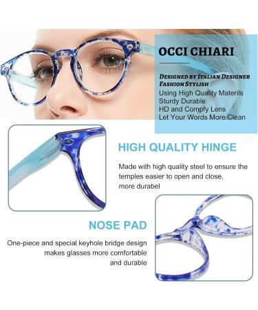 OCCI CHIARI Blue Blocking Computer Glasses for Women - Lady Gaming Glasses for Eye Strain Relief - Stylish 0.0 Blue Light Filter - Buy Online on GoSupps.com