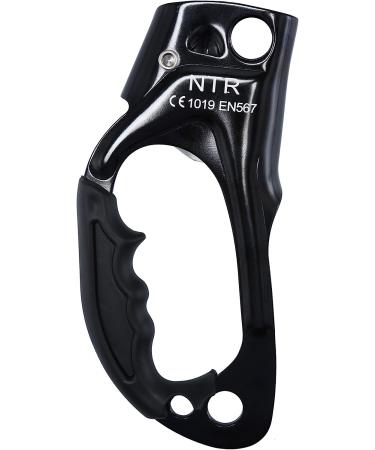 WILDKEN Climbing Hand Ascender Outdoor Mountaineering Tree Arborist Climbing Rappelling Equip Hand Ascender for 8-12MM Rope Left Right Hand Ascender Black 2 - Right - Buy Online on GoSupps.com