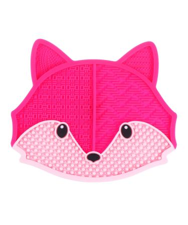 FRCOLOR 3pcs Fox Scrub Makeup Braces Cleaner Brush Cleaning Mat Cleaning Supplies Beauty Tools Dry Brush Cleaner Makeup Cleaner Pad Makeup Brush Color Remover Simple Sucker