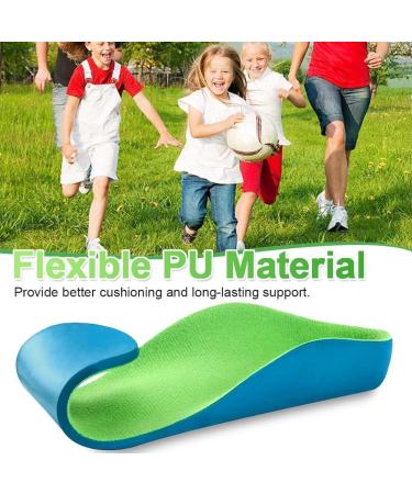 Ailaka Children's Arch Support Orthopedic Insoles | PU Foam Cushions for Flat Feet & Plantar Fasciitis | Heel Fatigue Relief - Size 26-29 EU (17cm) - Buy Online on GoSupps.com