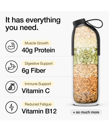 Huel Black Edition Bundle | Chocolate 40g Vegan Protein Powder + Shaker Bottle | Nutritionally Complete Meal | 27 Vitamins and Minerals Gluten Free | Lockable Lid to Avoid Spills | BPA Free - Buy Online on GoSupps.com