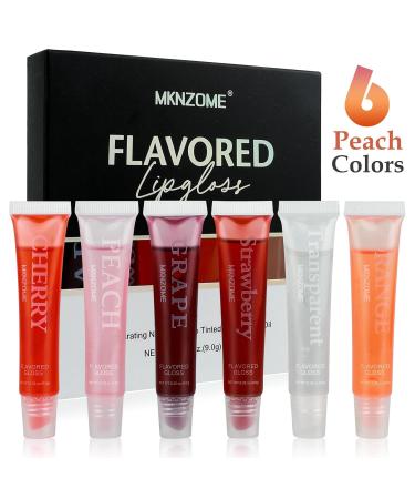 VolksRose 6pcs Lip Gloss Oil Set - Flavored & Hydrating Lip Glow Oil for Teens & Women | Nourishing Tinted Lip Gloss Packs for Dry Lips - Buy Online on GoSupps.com