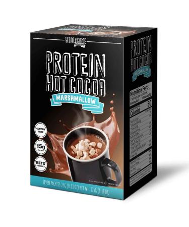 Protein Hot Chocolate Keto Hot Chocolate Mix Low Carb Hot Cocoa 15g Protein 2g Net Carbs Low in Sugar Instant Hot Coco 7 Individual Macro-Controlled Packages (Marshmallow 1 Pack) Marshmallow 0.88 Ounce (Pack of 7)
