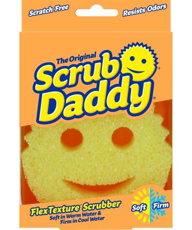 Scrub Daddy Original Scratch Free FlexTexture Scrubbing Sponge, Yellow 1 Count (Pack of 1) Original (Yellow) - Buy Online on GoSupps.com
