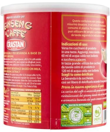 Crastan Instant Ginseng & Coffee Drink (200 g) 25 cups - Buy Online on GoSupps.com