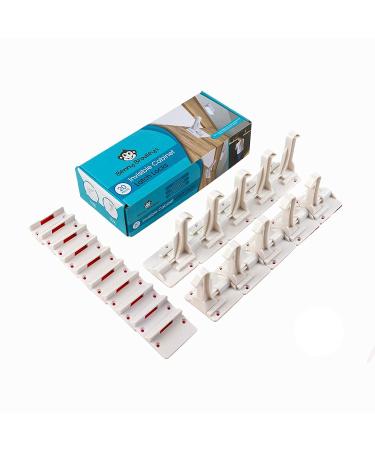 Upgraded Invisible Baby Proofing Cabinet Latch Locks (10 Pack) - No Drilling or Tools Required for Installation  Works with Most Cabinets and Drawers  Works with Countertop Overhangs  Highly Secure - Buy Online on GoSupps.com