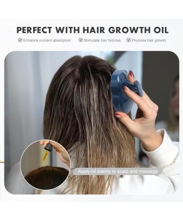 FREATECCH Scalp Massager Shampoo Brush | Soft Silicone Bristles for Hair Care & Relaxation | Ergonomic Design for Scalp Peeling & Hair Growth | Navy Blue Classic - Buy Online on GoSupps.com
