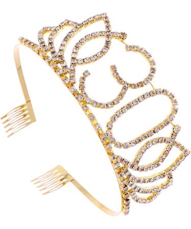 Frcolor Birthday Tiara Rhinestone 30th Birthday Crowns Happy 30th Birthday (Gold) - Buy Online on GoSupps.com