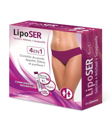 Liposer - 16 Sticks - Weight Management and Fat Metabolism - Dietary Supplement with Detox Effect - For Men and Women - 16 Days Use