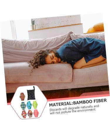 8pcs Bamboo Charcoal Nursing Pads | Reusable Feminine Panty Liners | Organic & Washable Menstrual Pads - Buy Online on GoSupps.com