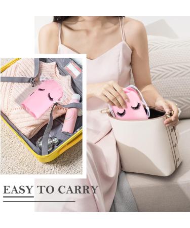 MAGEFY 50 Pieces Pink Eyelash Aftercare Bags - Portable Drawstring Packaging for Lashes Business - Ideal Gift for Girls and Women - 6 x 4 Inches - Buy Online on GoSupps.com