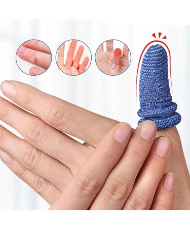 YSFVNP 30 Pcs Blue Tubular Finger Bandage | Sweatproof Fabric Sports Gear | Finger Tube Protective Gloves for Injury Recovery - Buy Online on GoSupps.com
