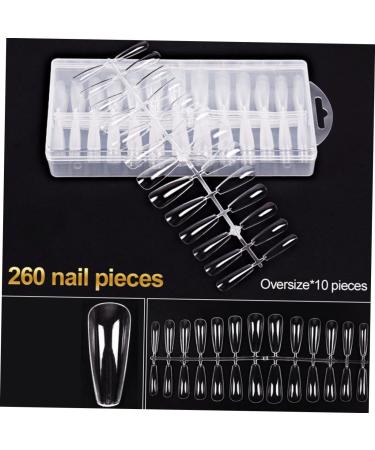 Mikinona 1 Set Transparent Nail False Nails Fake Nails Women Manicures Artificial Fingernails Nail Tips for Women - Buy Online on GoSupps.com
