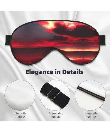 SSIMOO Red Sky at Night Starry Sleep Mask | Adjustable Breathable & Fashionable Eye Mask for Comfortable Sleep - International Shipping Available - Buy Online on GoSupps.com