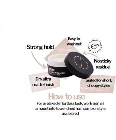 Barber Barber Strong enough Matte Styling Clay Strong Hold Long lasting Easy to wash out 100g Hard enough - Buy Online on GoSupps.com