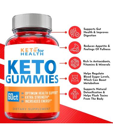 Keto for Health ACV Gummies - Vegan Formula with B12 for Weight Loss - 60 Gummies - Buy Online on GoSupps.com