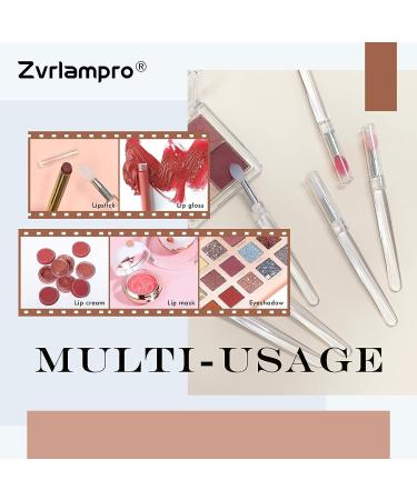 Silicone Lip Brush Set - 4 Pink Lip Gloss Wands with Cap for Lip Mask & Cream - Buy Online on GoSupps.com
