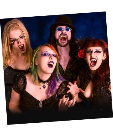 Nolitoy 24st Halloween Teeth Creepy Vampire Bite Costume Props | Funny PVC Replacement Teeth for Halloween Decorations - Buy Online on GoSupps.com