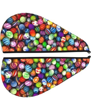 Hair Towel Wrap - Fast Drying Hair Turban with Button | Perfect for Quick Hair Drying - Easter Eggs2 - Buy Online on GoSupps.com