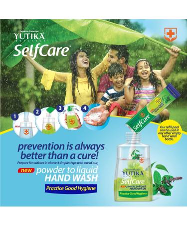Yutika Selfcare Powder to Liquid Hand Wash Tulsi & Neem | Eco-Friendly Pack of 2 (0.18 oz) - International Shipping Available - Buy Online on GoSupps.com